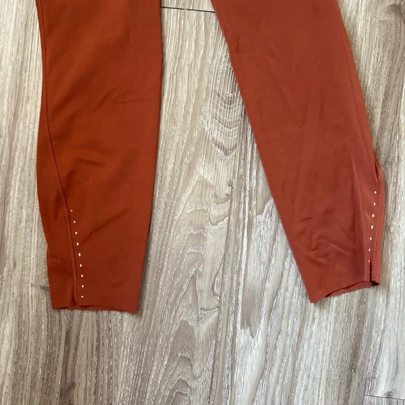 SOLD ***Lululemon Fast and free high rise tight leggings. Color Dark terracotta - Picture 8 of 11